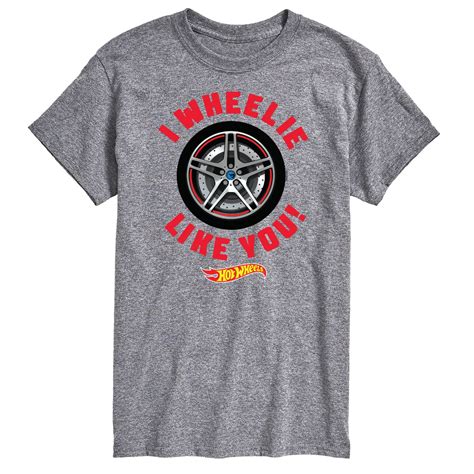 Hot Wheels Valentine S I Wheelie Like You Men S Short Sleeve Graphic T Shirt Walmart