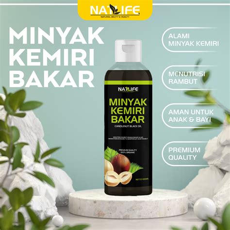 Jual Minyak Kemiri Bakar Natlife Ml Asli Minyak Kemiri