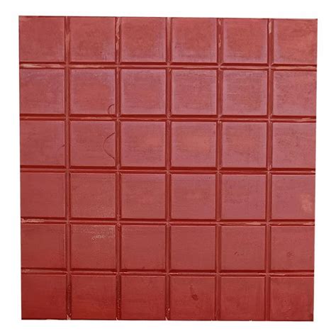 Red Ceramic Checked Parking Tile Size 1x1 Feet 300x300 Mm At Rs 22