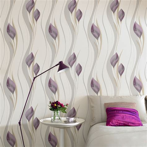 Superfresco Easy Peace Plum Cream Cm X M Wallpaper Bunnings