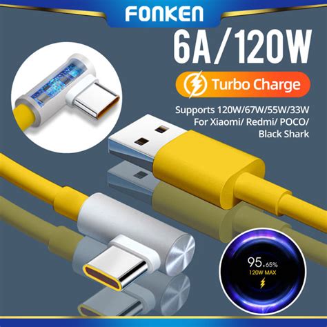 Fonken Xiaomi W A Usb Type C Game Turbo Fast Charging Cable