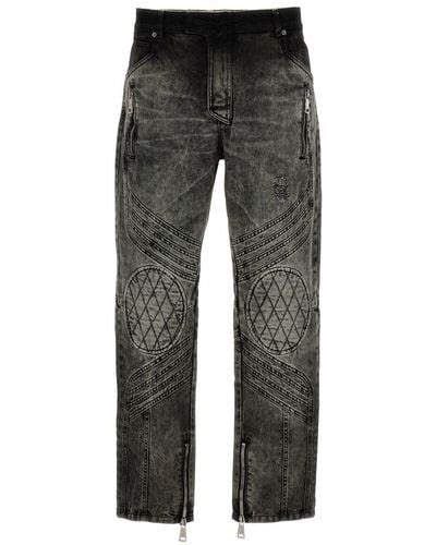 Gray Balmain Jeans For Men Lyst