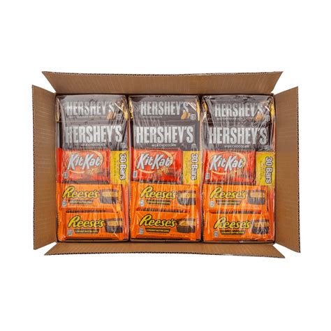 HERSHEY'S Variety Pack Assorted Candy Bars, 13.5 lb box, 144 bars