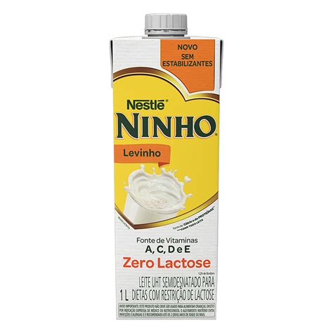 Leite Uht Semidesnatado Zero Lactose Nestl Ninho Levinho Caixa