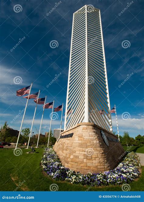 Denver Tech Center Monument Editorial Stock Image - Image of spring