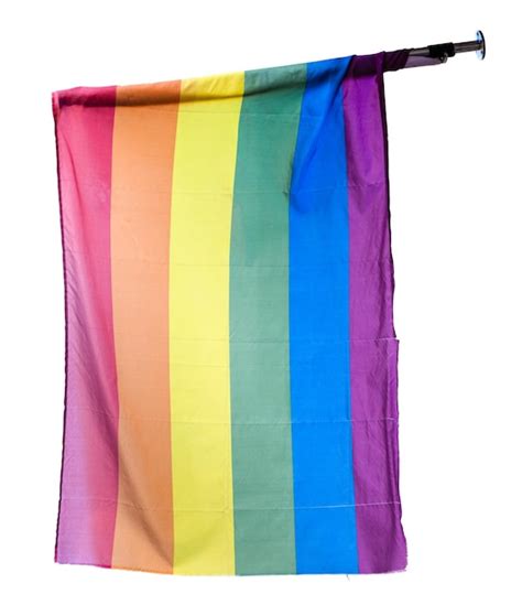 Premium Photo A Rainbow Flag Representing Gay Queer And Lgbtq Pride Isolated On A White Background