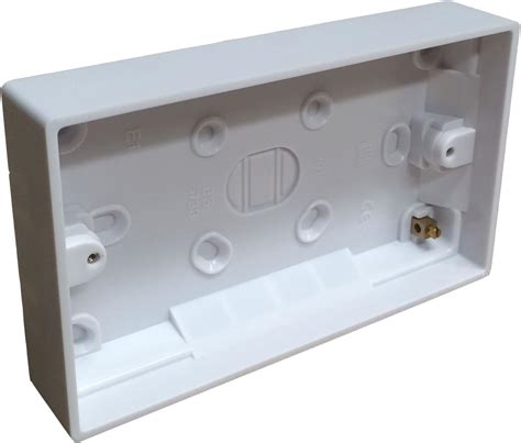 surface mounted  box mm wall pattress double  gang electrical