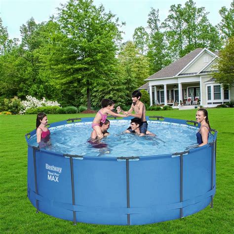 Каркасный бассейн MAX Steel Pro™ Bestway 366x122 см с эффектом мозаики ...