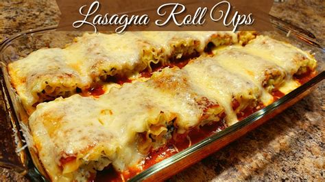 Homemade Lasagna Roll Ups Recipe Homemade Lasagna Recipe Youtube