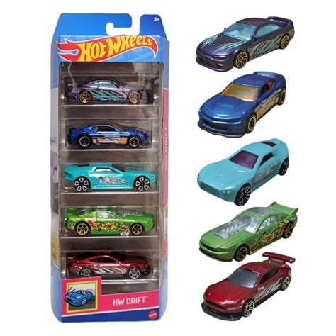 Hot Wheels HW Drift 5 pak Zestaw Małych Samochodzików Hot Wheels Samochodziki Hot Wheels