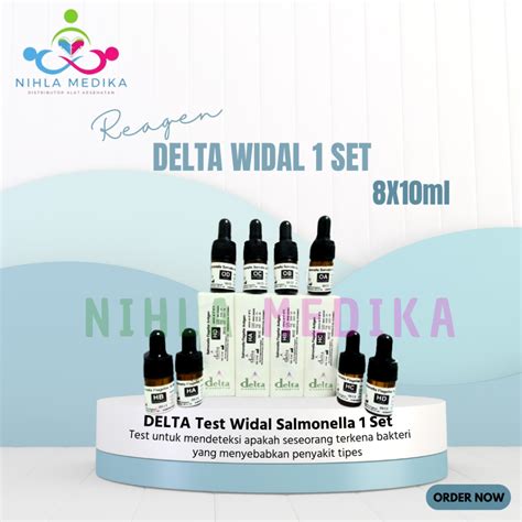 Jual DELTA Reagen Widal 1 Set 8 Vial Reagent Widal Test Salmonella 1