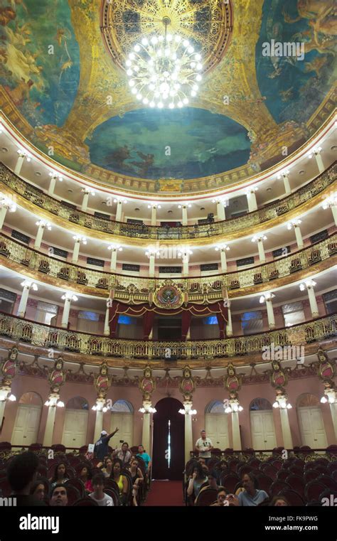 Inside view of the Teatro Amazonas - built in 1896 during the Rubber ...