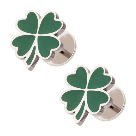 Enamel Four Leaf Clovers Comfyearrings