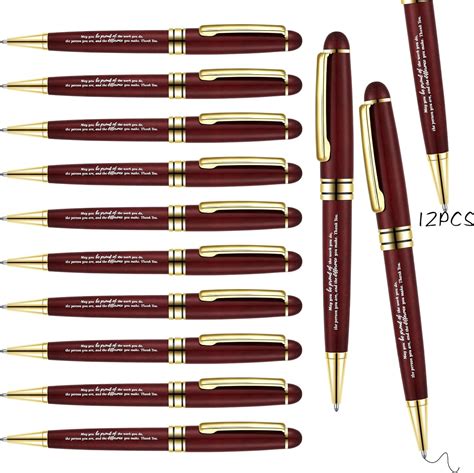 Amazon Zhanmai 12 Pcs Rosewood Christian Ballpoint Pen Thank You