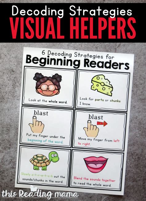 Decoding Strategies For Beginning Readers This Reading Mama