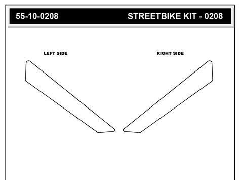 55 10 0208 KIT DE PEGATINAS PARA TANQUE VOLCÁN STOMPGRIP TRIUMPH TIGER