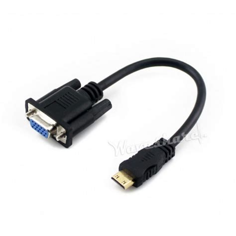 Waveshare Mini HDMI to VGA Cable