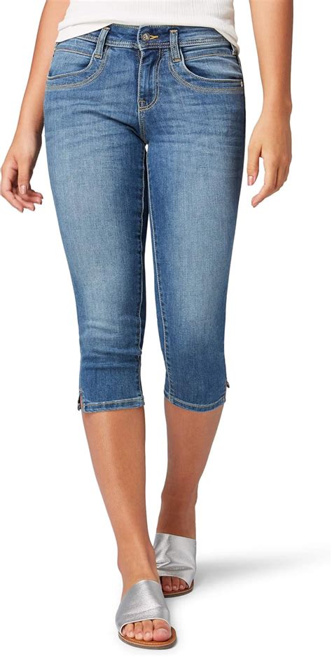 Tom Tailor Damen Alexa Capri Slim Jeans Amazon De Bekleidung