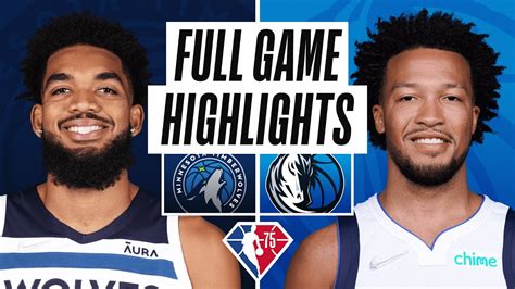 Timberwolves At Mavericks Full Game Highlights December