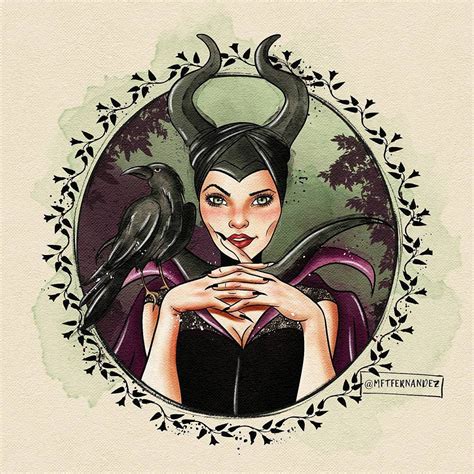 mftfernandez no Instagram Malévola Diaval maleficent Disney