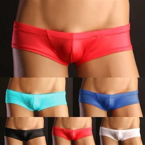 Underwear Socks Men Low Rise Boxers Micro Bikini Thong Ultra Low Rise Briefs Pouch Boxer