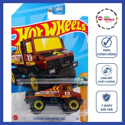 Xe mô hình Hot Wheels basic Bán tải Mercedes Benz Unimog HKH Shopee Việt Nam