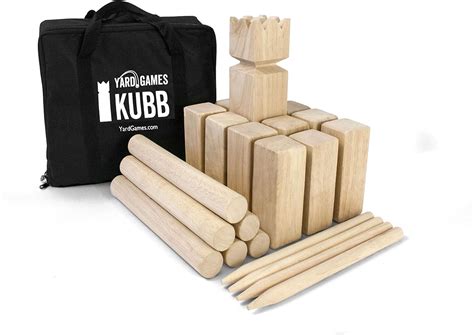 Kubb Game Premium Set By Yard Games Amazonfr Jeux Et Jouets