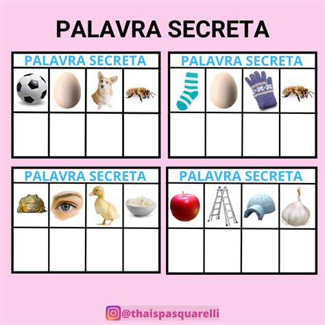 Palavra Secreta Alfabetiza O Thais Pasquarelli Dos Santos Hotmart