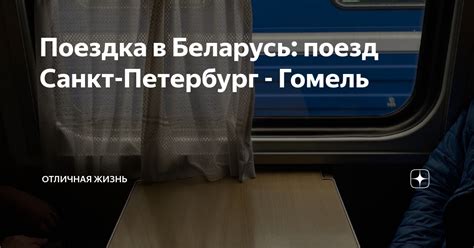 Поездка в Беларусь: поезд Санкт-Петербург - Гомель | ОтЛичная Жизнь | Дзен