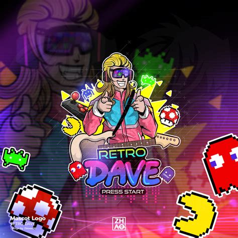 retro dave mascot logo design  zblood  deviantart