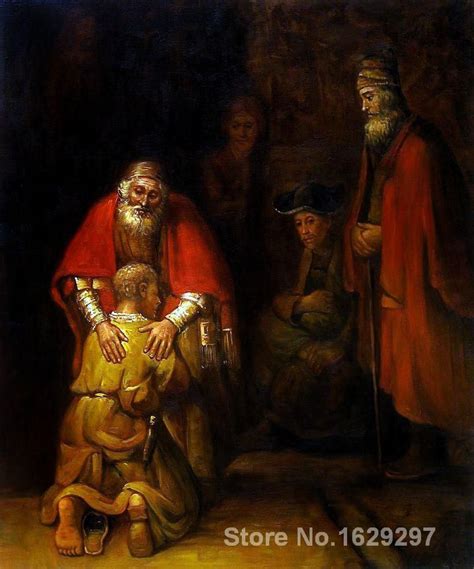 Return Of The Prodigal Son Rembrandt Van Rijn Painting For Sale Hand