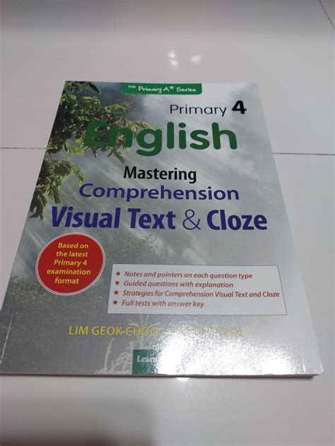 P4 English Mastering Comprehension And Visual Text And Cloze Hobbies