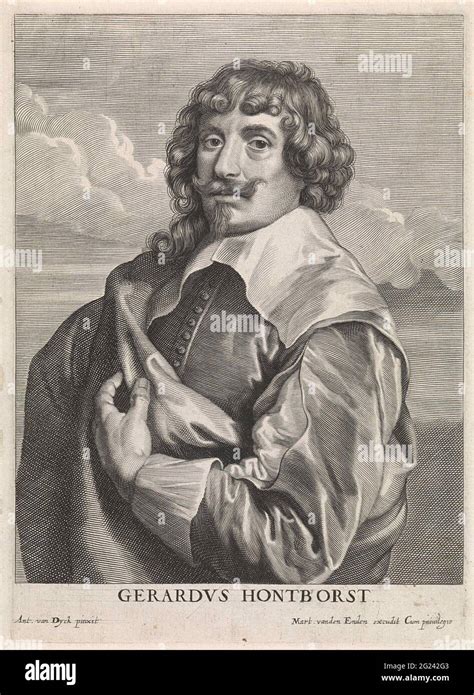 Portrait Of The Painter Gerard Van Honthorst Stock Photo Alamy