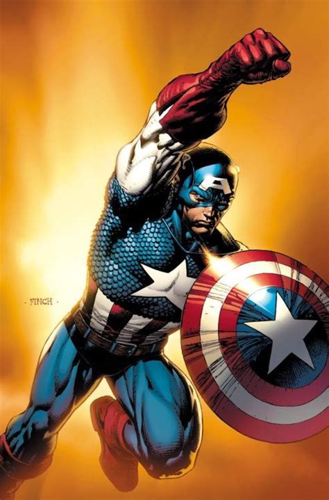 Captain America Cover by David Finch David Finch F Superhéroes