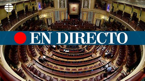 Directo Coronavirus Sesi N Plenaria En El Congreso De Los Diputados