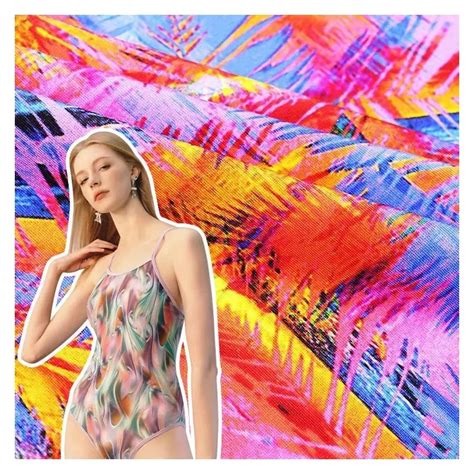 New Fashion Women Bikini Polyester Spandex 4 Way Stretch Swim Fabric Swimwear China Knitted