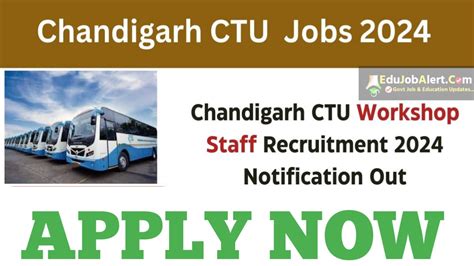 Chandigarh CTU Workshop Staff Recruitment 2024 Online Form