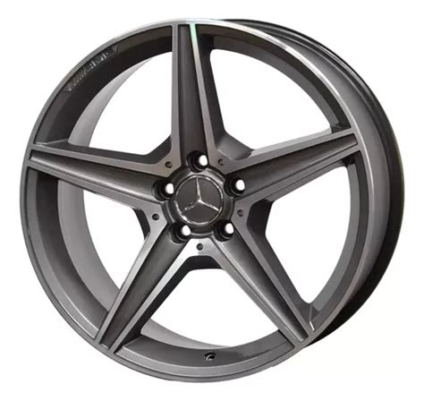 Rodas Mercedes Benz C250 Amg Aro 18 5x112 4 Rodas Jogo Raw Cor Grafite