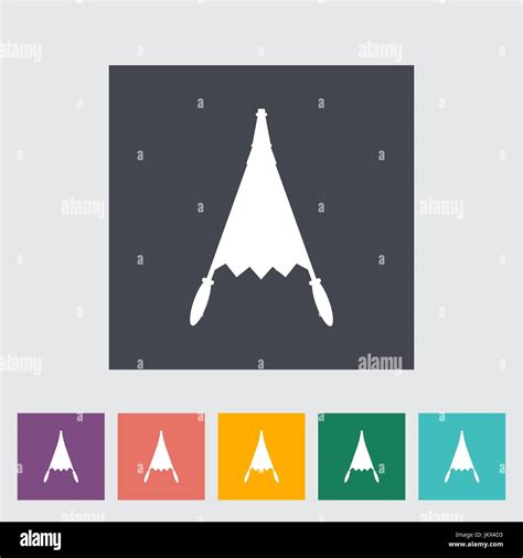 belows single flat icon   button vector illustration stock