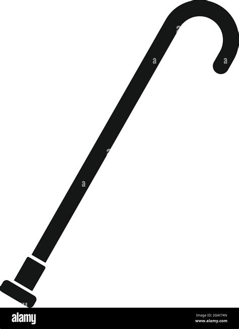 Walking Stick Icon Simple Style Stock Vector Image And Art Alamy