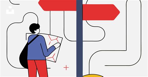 A traveler chooses a path with a map. vector – Free Travel Image on ...