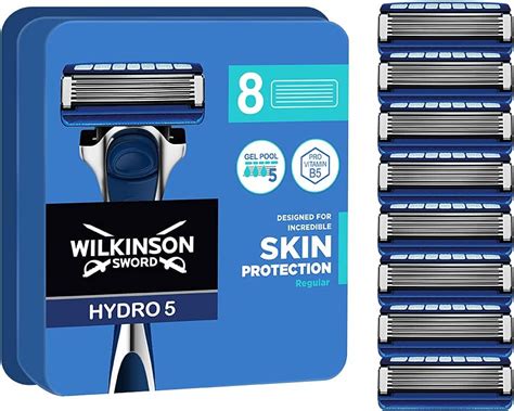 WILKINSON SWORD - Hydro 5 Skin Protection For Men | Regular | 8 x Razor ...