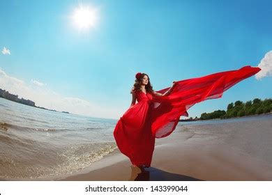 Beautiful Nude Woman Red Fabric Posing Stock Photo 317342921 Shutterstock