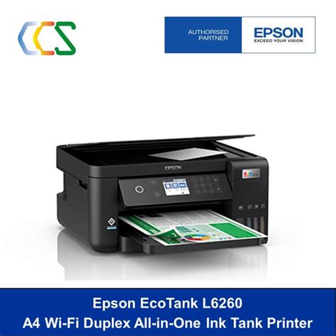 Epson Ecotank L6260 A4 Wi Fi Duplex All In One Ink Tank Printer L 6260