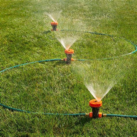 Set Of 3 Portable Sprinkler System Garden And Outdoors