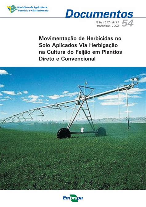 PDF Movimentação de Herbicidas no Solo Aplicados Via O controle