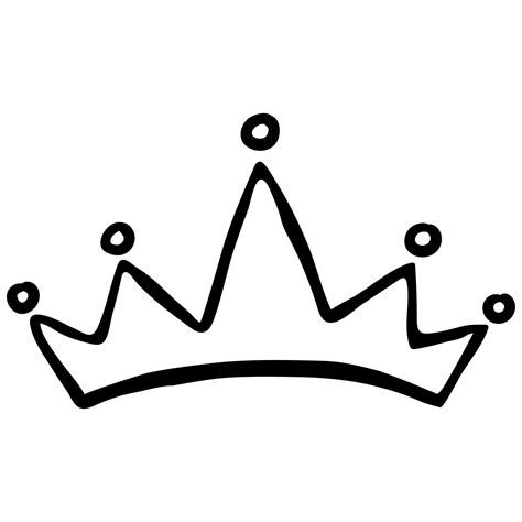 crown outline sign  vector art  vecteezy