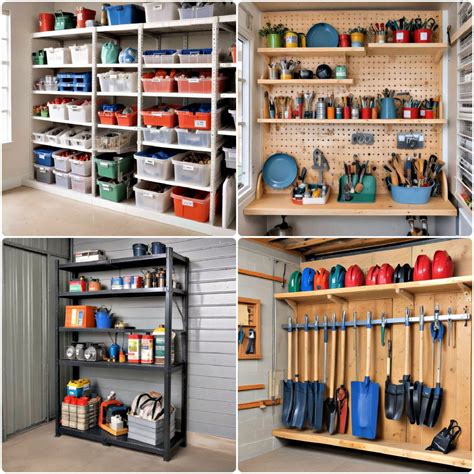 shed shelving ideas  maximize efficiency style