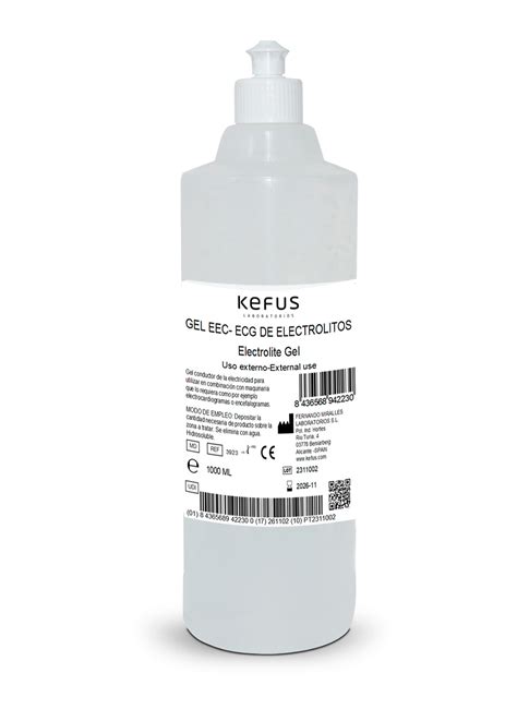 Gel Conductor De Electrolitos Kefus