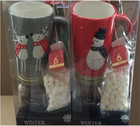 Christmas Mugs Hot Chocolate Gift Set Ideal Christmas Presents Mr And Mrs Mugs A Christmas